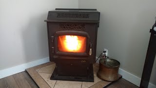 St Croix Prescott pellet stove testing and maintenance [upl. by Nnylsaj85]