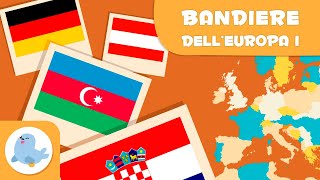 Le bandiere dellEuropa I  Geografia per bambini [upl. by Edelstein101]