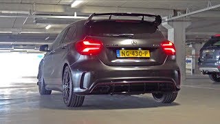 MercedesBenz A45 AMG Exhaust SOUNDS Bunch of REVS Accelerations amp More [upl. by Luzader]