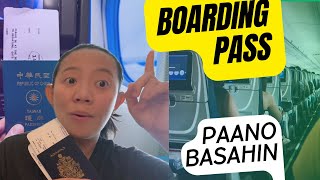 BOARDING PASS Tagalog travel guide Paano basahin ang Boarding Pass [upl. by Benedikta]