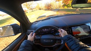 Driving the 2022 Jeep Grand Wagoneer Series III  POV DRIVING REVIEW [upl. by Richie]