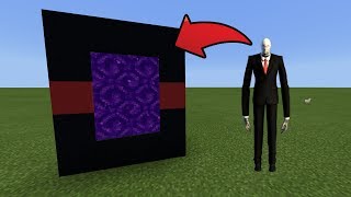 How To Make a Portal to the Slenderman Dimension in MCPE Minecraft PE [upl. by Ednargel]