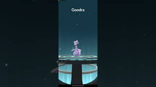 Evolution of goomy into goodra in Pokemon go pokemon pokemongo viralvideo goomy goodra [upl. by Mohr]