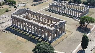 Paestum GREEK Temples Amazing UNESCO WORLD HERITAGE SITE BY DRONE  Paestum Italy  ECTV [upl. by Ailecec139]