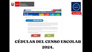 CEDULAS DEL CENSO ESCOLAR Y LOCAL 2024 [upl. by Yrrem]