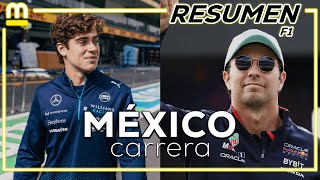 RESUMEN GP MÉXICO F1 VICTORIA DE SAINZ DURA CARRERA PARA CHECO PÉREZ Y COLAPINTO [upl. by Blanc]