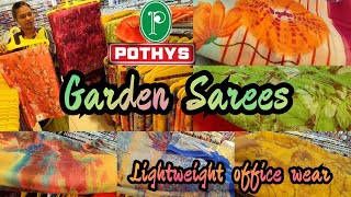 PothysGARDEN SAREEShanger collectionoffice wear sareeslightweight in gmscolorful vibrant sarees [upl. by Aarika]