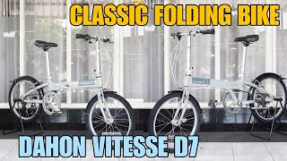 Classic Folding Bike Dahon Vitesse D7 Sepeda Lipat 20quot Spec Ori [upl. by Moureaux950]