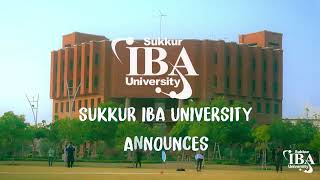 Sukkur IBA University Announces Undergraduate Admissions for 2024 [upl. by Anoiuq]