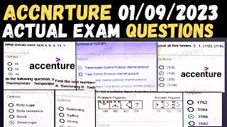 Accenture 01092023 Actual Questions  Accenture Complete Paper Solution [upl. by Tat528]