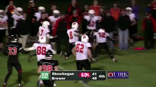 The Brewer vs Skowhegan football recap [upl. by Ahseele747]