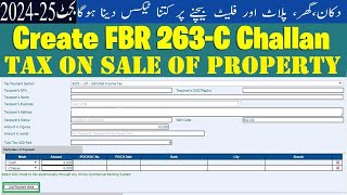 How to create 236C FBR Challan 2024  Tax on Sale of property 2024  FBR 236C Tax on Property Sale [upl. by Dygal]