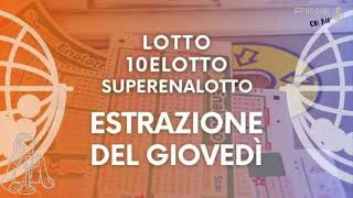 Estrazioni Lotto 10eLotto e Superenalotto di oggi giovedì 11 gennaio 2024 Radio PugginiOnAir [upl. by Neret78]