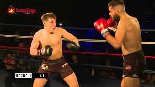 Leon Parry Soroko Team Dojo Vs Ivan Sanchez Sweatbox Gym 86kg C Class Muay Thai Fight [upl. by Aras]