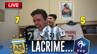 DYBAAAALAAAAAAAA REAZIONE SENZA VOCE AI RIGORI Argentina Francia 75 dcr [upl. by Mikahs]