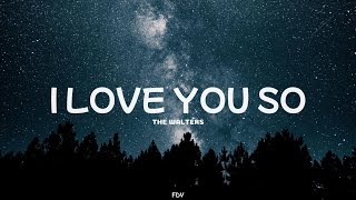 The Walters  I Love You So Lyrics [upl. by Esylle]