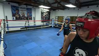 sparring adelina vs Melanie 11152024 [upl. by Ainsworth]