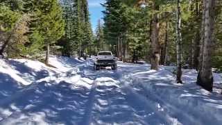 Cummins dually stuck in snow [upl. by Hatfield]