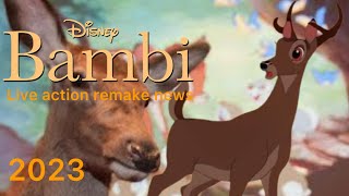 Is Bambi Live Action 2023 Happening  Disney Bambi Live Action Remake News [upl. by Nyltyak321]