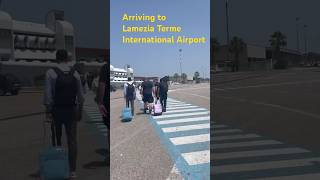 Arriving to Lamezia Terme International Airport Calabria calabria lameziaterme italy goodfood [upl. by Ardnuaed]