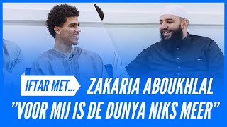 Profvoetbal praktiseren en opvoeding  Iftar met  Zakaria Aboukhlal [upl. by Latsyrcal929]