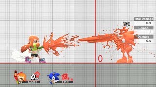 Inklings Ink Usage in Super Smash Bros Ultimate [upl. by Kciredor]