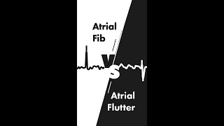 Atrial Fibrillation vs Atrial Flutter on EKG [upl. by Hayimas]