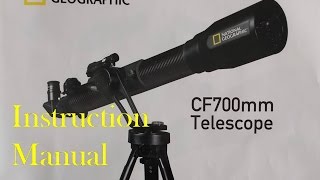 National Geographic CF700sm Telescope Instruction Manual [upl. by Quinn]