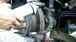 How to replace F250 Brake Pads [upl. by Elawalo]