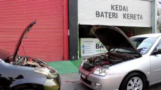 Bateriku  tutorial jumper bateri kereta [upl. by Walls]