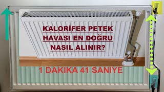 Kombi Kalorifer Peteği Havası Nasıl Alınır [upl. by Aerol]