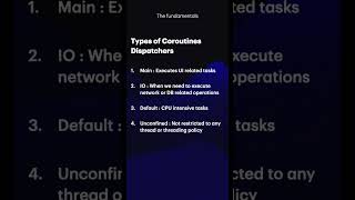 Coroutines Dispatchers kotlin androiddevelopment kotlinmultiplatform coding [upl. by Hendrix]