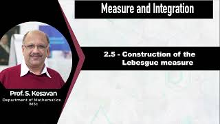 25  Construction of the Lebesgue measure [upl. by Radnaxela]