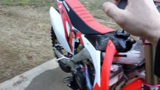 2013 Honda CRF450R start up [upl. by Anahs]