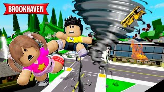 UM FURACÃO ME SEPAROU DOS MEUS PAIS EM BROOKHAVEN  Historinhas Brookhaven Roblox [upl. by Aduh]