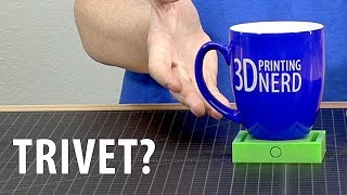 3D Printing Crazy Spiral Trivet Coaster Basket Things [upl. by Atiuqin387]