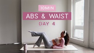 Day 4  1 Month Pilates Plan  10MIN ‘Hourglass’ Abs  deep core amp pelvic floor [upl. by Suoivatco737]