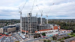 Frankston Hospital redevelopment reaches structural completion [upl. by Nebra]