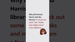 Dark Humor Kamala Harris’s Library Visit DarkHumor KamalaHarris [upl. by Yruy]