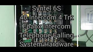 Syntel Neos 6s Epabx 40 Intercom Telephone Calling System Machine Hardware Board Repair Om Amritsar [upl. by Aynatan]