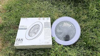 Mennyezeti ventilátor és LED lámpa CCT távirányítóval 48W  Avide Whitney [upl. by Amabelle]