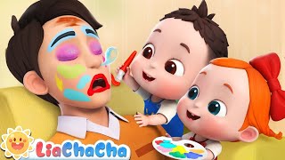 Lets Make Daddy Pretty  LiaChaCha Nursery Rhymes amp Baby Songs [upl. by Annil]