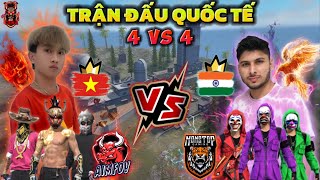 FREE FIRE  Trận Đấu Giữa quotVIETNAM Vs INDIAquot 4 VS 4 Full Gameplay Khiến Đối Thủ Phải Ngộp🥵🔥 [upl. by Lambertson]