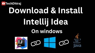 How to install Intellij IDEA in windows 1110 intellij [upl. by Linoel]