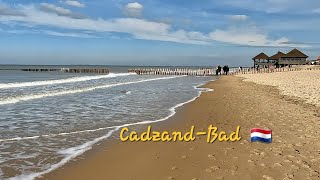 Cadzandbad a sunny March weekend at 15° Netherlands 4K [upl. by Ajile]