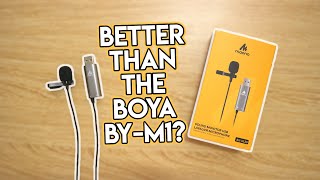 Maono AU411AUUL20 Lavalier Microphone Unboxing and Boya BYM1 Sound Comparison [upl. by Unity]