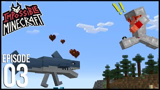 IMPOSSIBLE Minecraft  Episode 3 LAND SHARKS [upl. by Amerigo972]