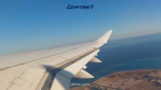 Egypt Air Takeoff at Sharm El Sheikh Airport  مصر للطيران يقلع في مطار شرم الشيخ [upl. by Tihw]