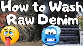 How to Wash Raw Denim The Easy Way  The Best Way To Wash Denim [upl. by Eeryk]