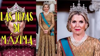 ✅Las perlas de Máxima de Holanda en la cena de gala con el presidente italiano 👑😚 [upl. by Aleira566]